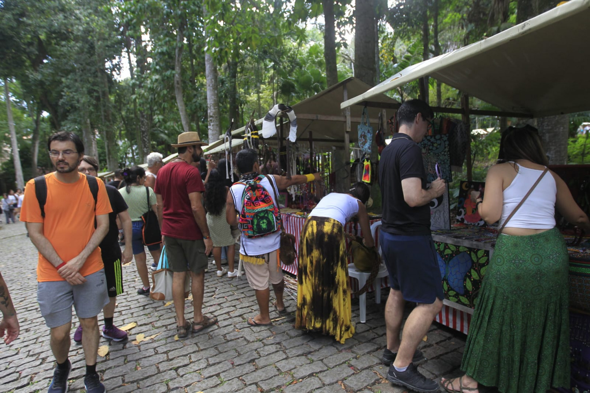 Feira no Parque Lage celebrou Dia dos Povos Originários - Reginaldo Pimenta / Agência O Dia