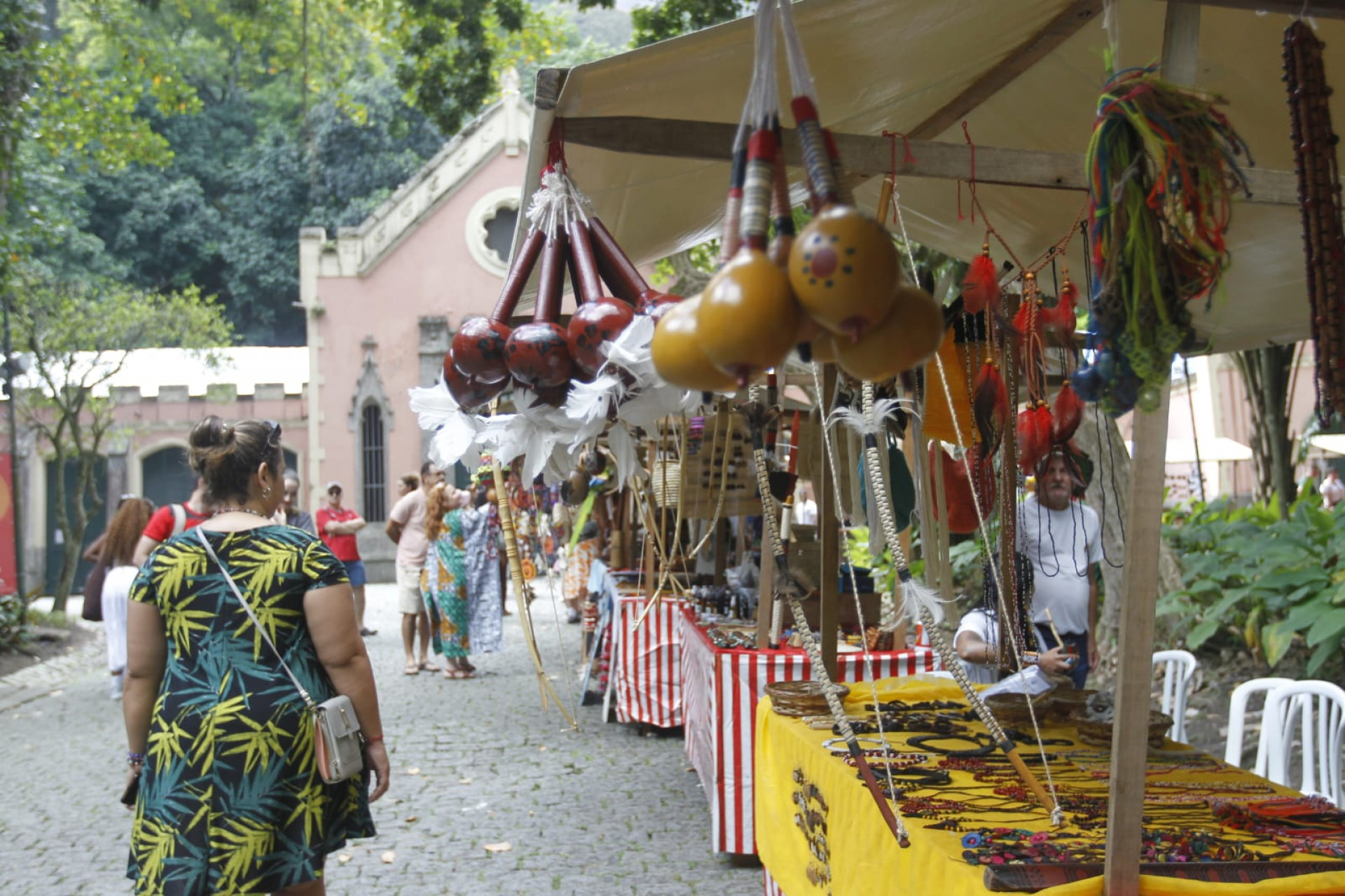 Feira no Parque Lage celebrou Dia dos Povos Originários - Reginaldo Pimenta / Agência O Dia