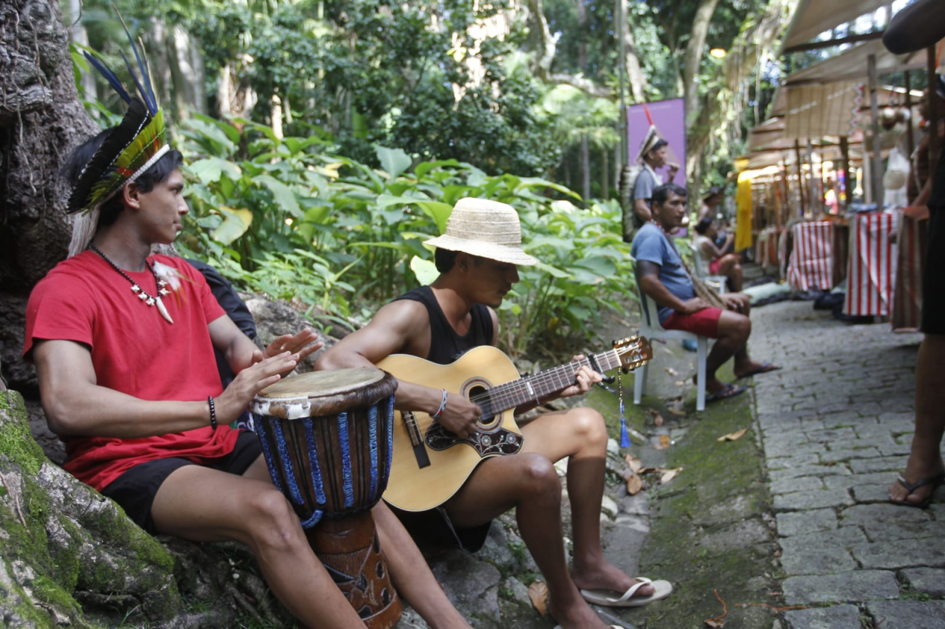 Feira no Parque Lage celebrou Dia dos Povos Originários - Reginaldo Pimenta / Agência O Dia
