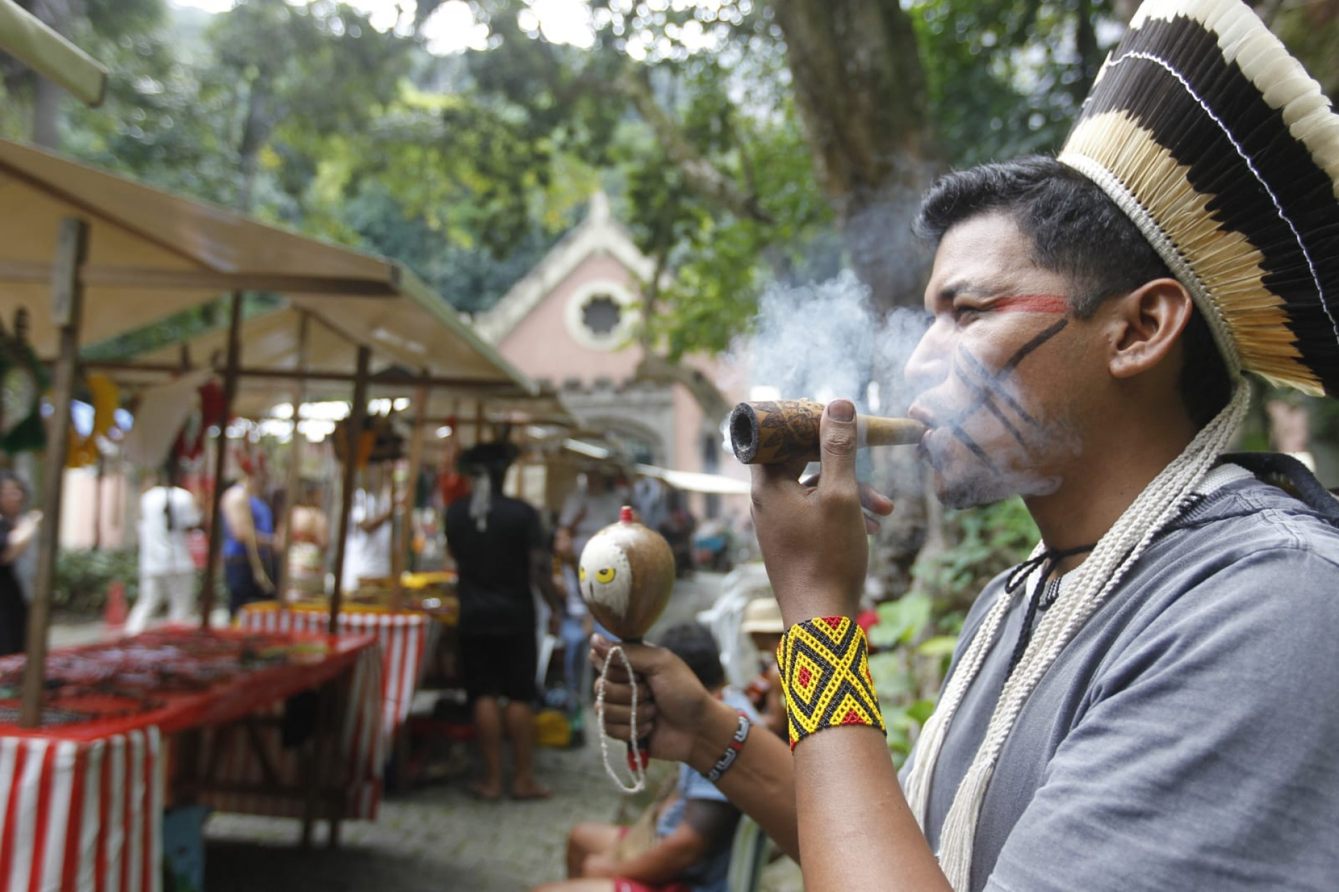 Feira no Parque Lage celebrou Dia dos Povos Originários - Reginaldo Pimenta / Agência O Dia
