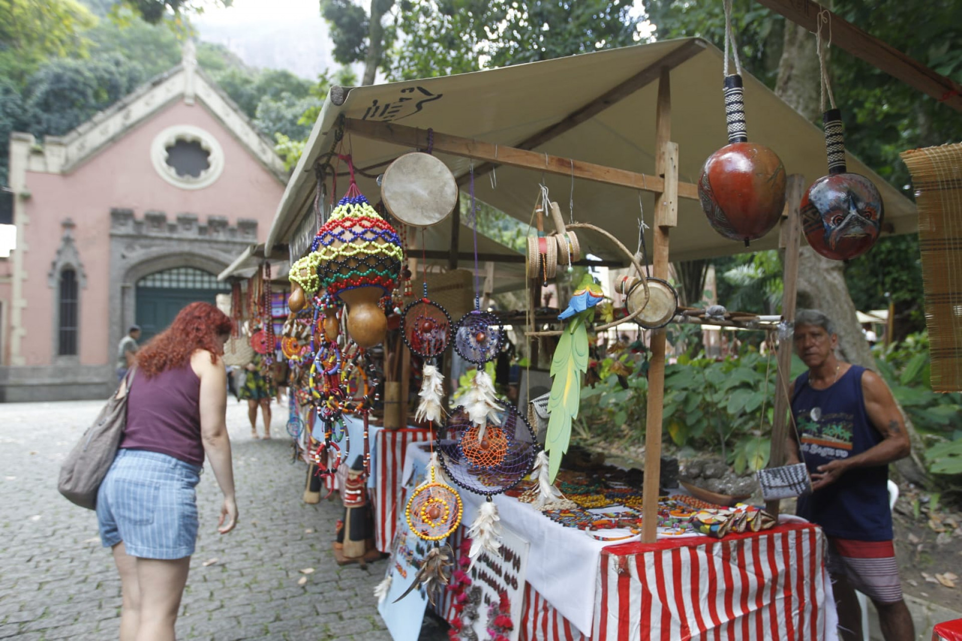 Feira no Parque Lage celebrou Dia dos Povos Originários - Reginaldo Pimenta / Agência O Dia