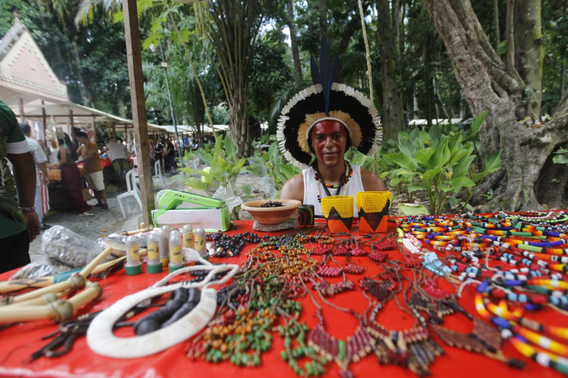 Feira no Parque Lage celebrou Dia dos Povos Originários - Reginaldo Pimenta / Agência O Dia