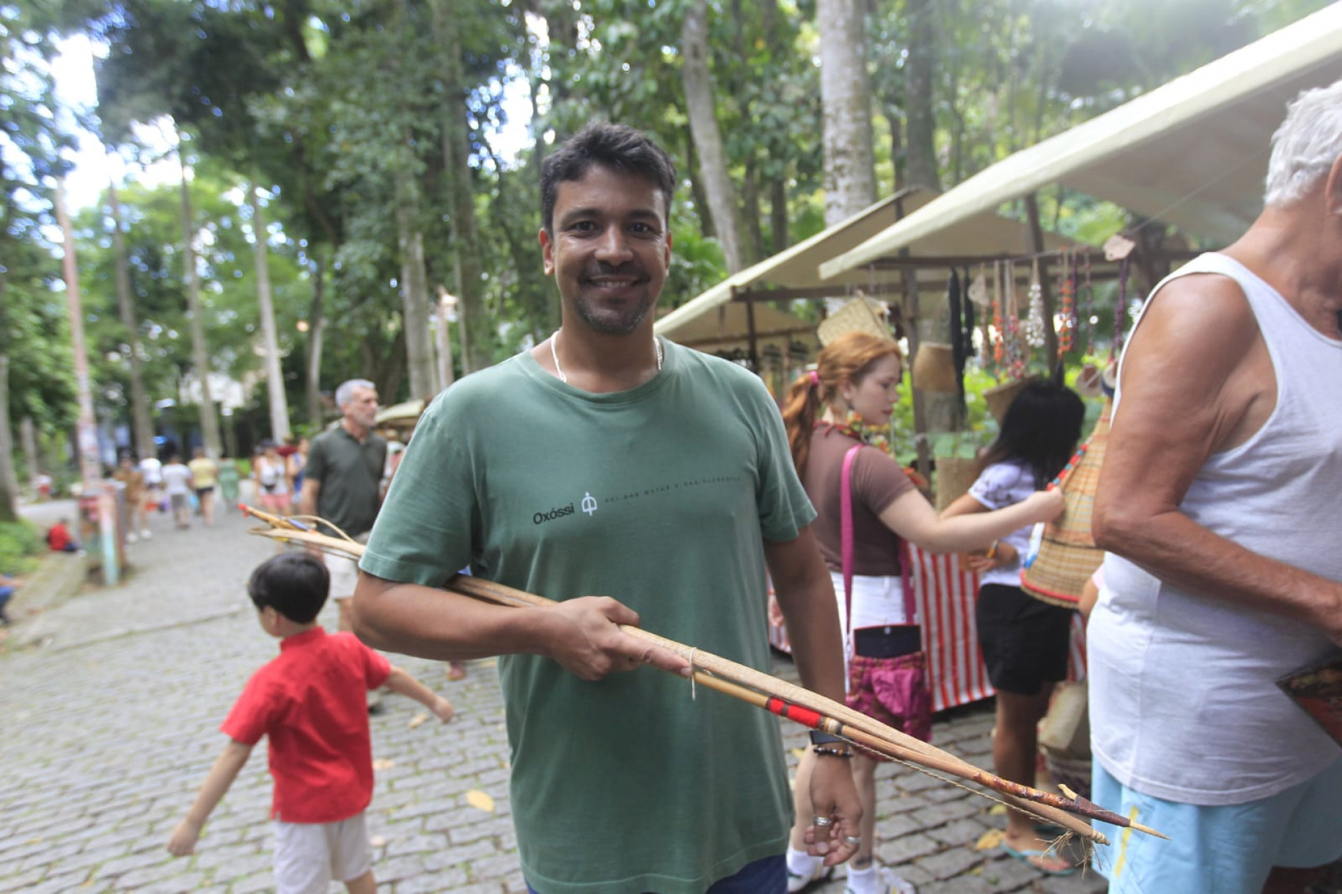 Flávio Paiva valorizou a possibilidade de conhecer a cultura indígena - Reginaldo Pimenta / Agência O Dia