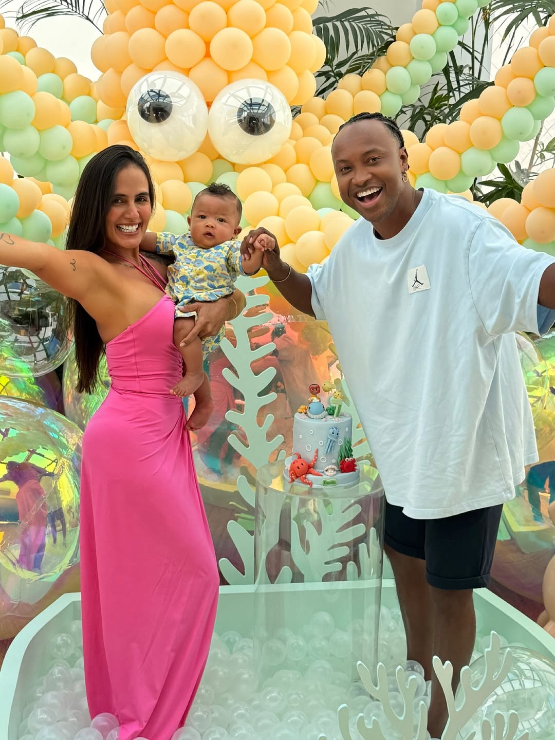 Thiguinho e Carol Peixinho comemoraram os 7 meses do filho, Bento - Reprodução / Instagram