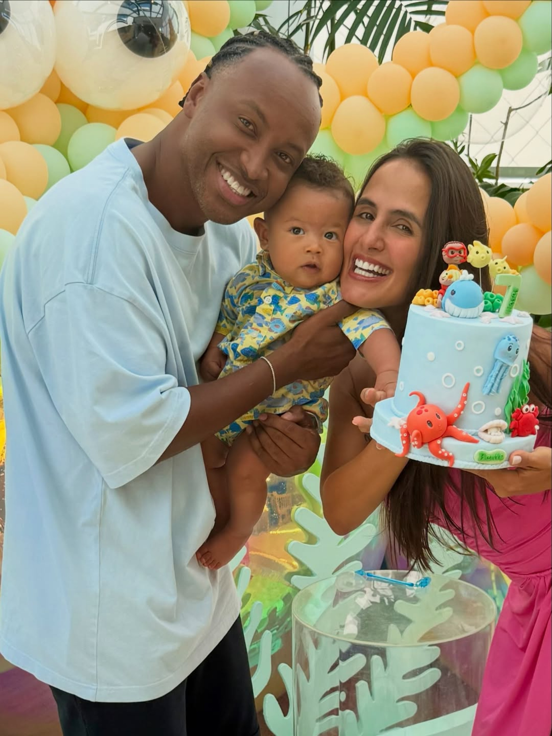 Thiguinho e Carol Peixinho comemoraram os 7 meses do filho, Bento - Reprodução / Instagram