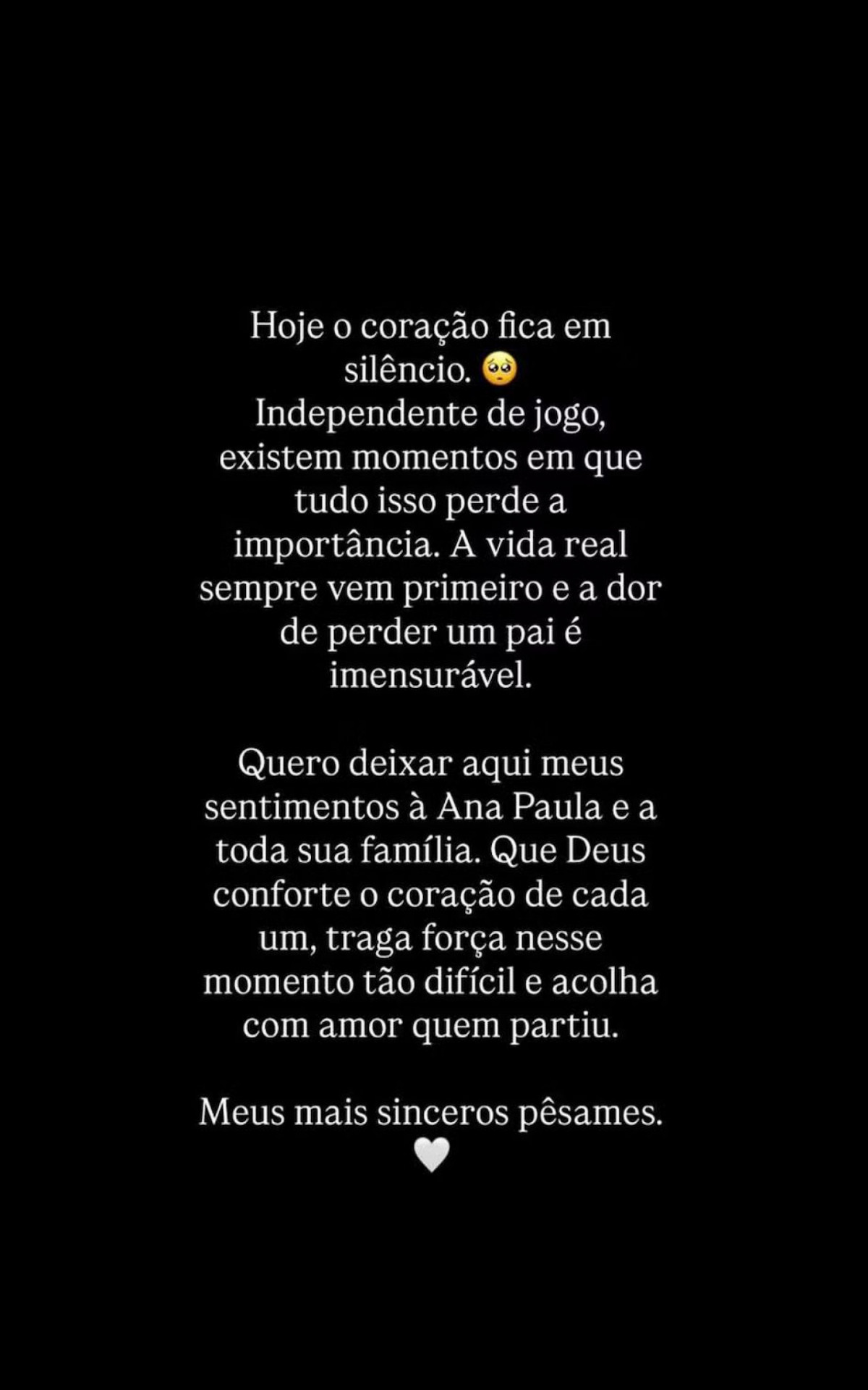 Ex-BBB Maxiane comenta sobre falecimento do pai de Ana Paula Renault, Gerardo Renault. - Reprodução / Instagram