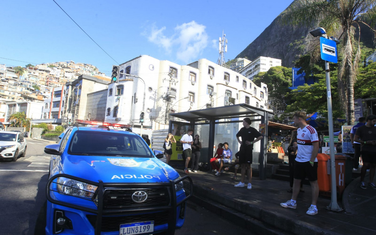 Policiamento reforçado no Vidigal após tiroteio - Reginaldo Pimenta/Agência O DIA