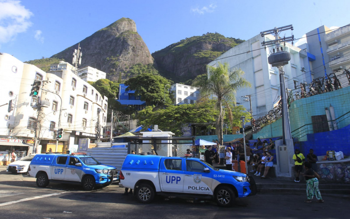 Policiamento reforçado no Vidigal após tiroteio - Reginaldo Pimenta/Agência O DIA