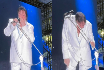 Roberto Carlos chora em show de 85 anos na cidade natal