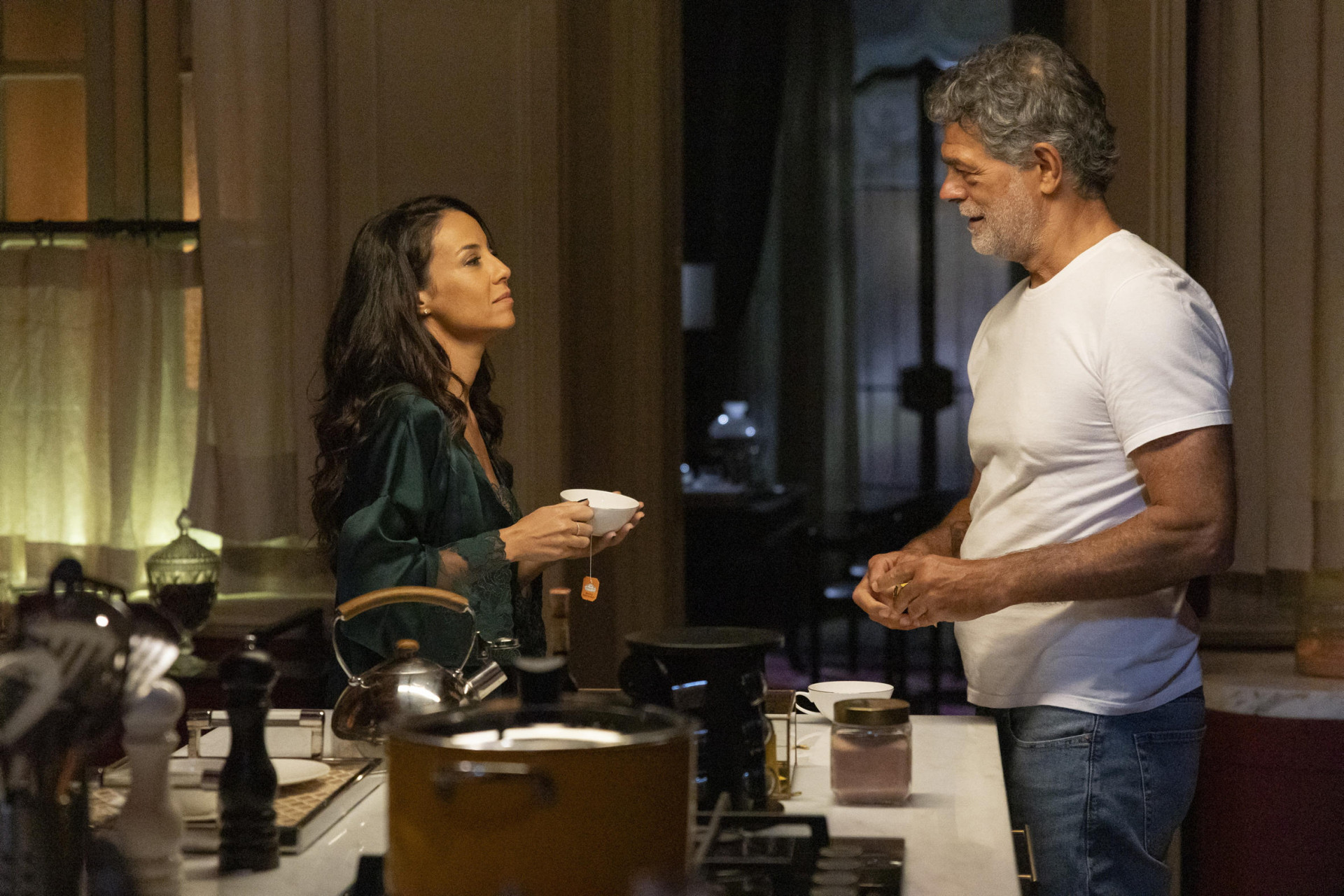 Zenilda e Rogério desabafam sobre os antigos relacionamentos  - Globo/ Manoella Mello