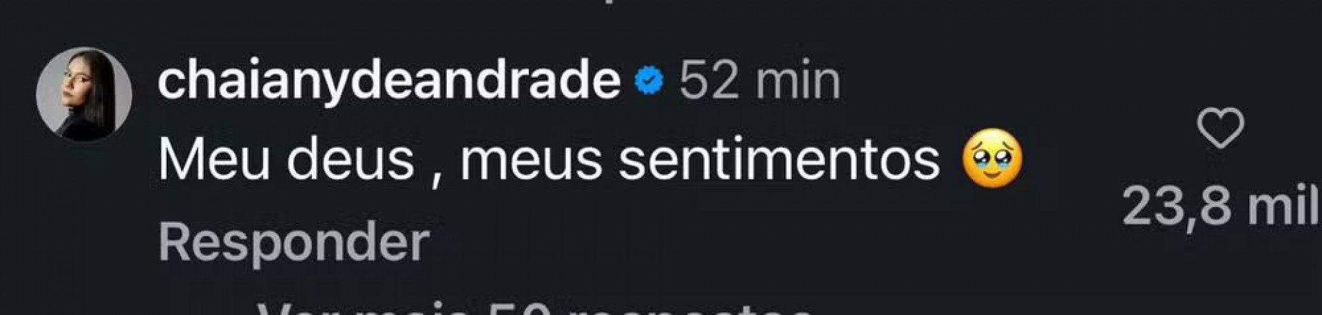 Ex-BBB Chayane comenta sobre falecimento do pai de Ana Paula Renault, Gerardo Renault. - Reprodução / Instagram