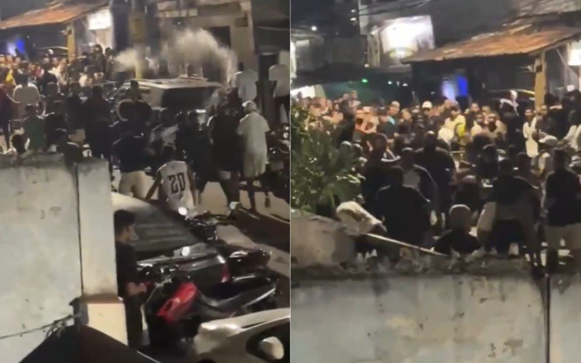 Vídeo: Briga generalizada é flagrada durante baile funk, em Bento Ribeiro