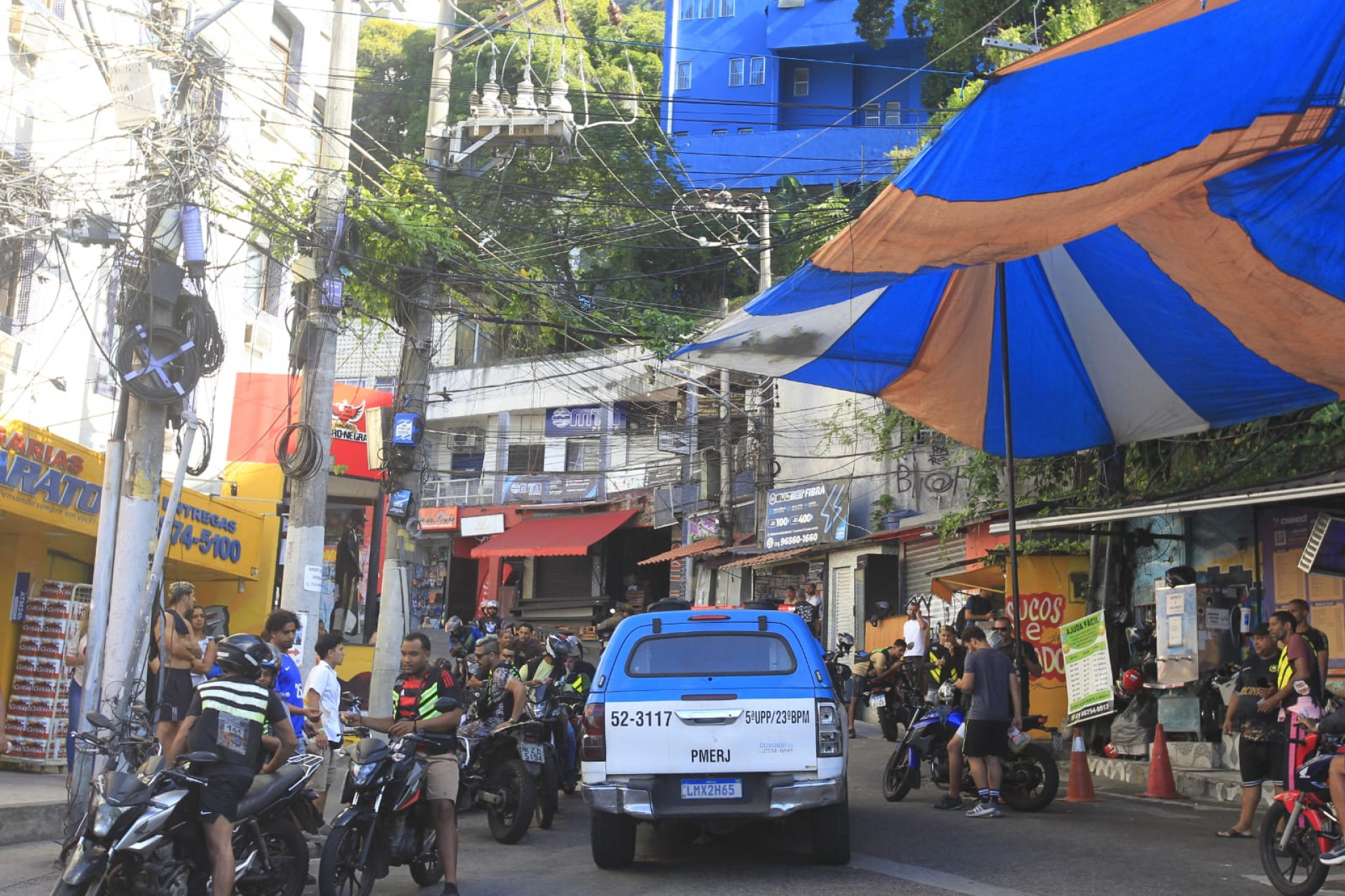 Policiamento reforçado no Vidigal após tiroteio - Reginaldo Pimenta/Agência O DIA