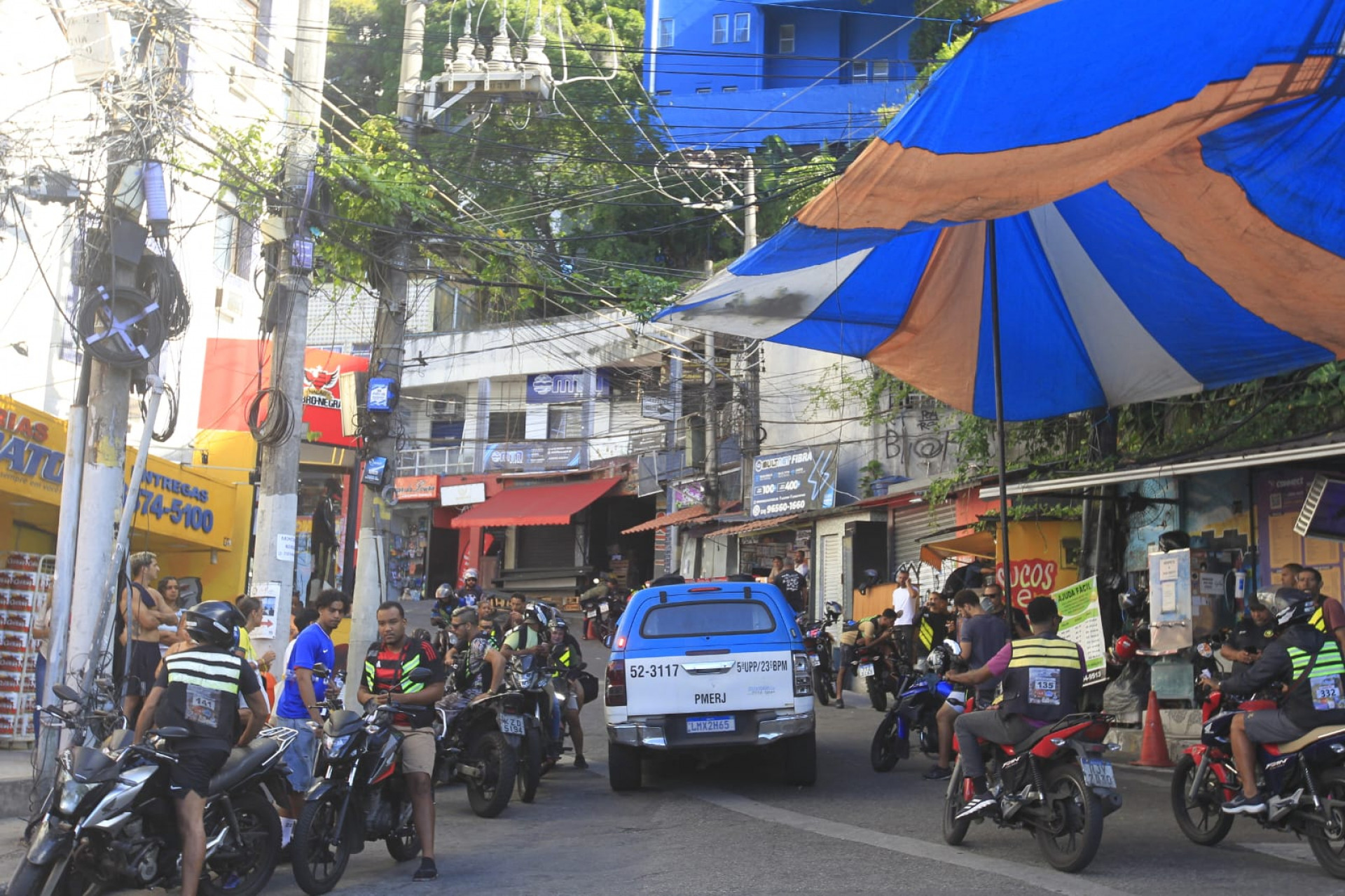 Policiamento reforçado no Vidigal após tiroteio - Reginaldo Pimenta/Agência O DIA