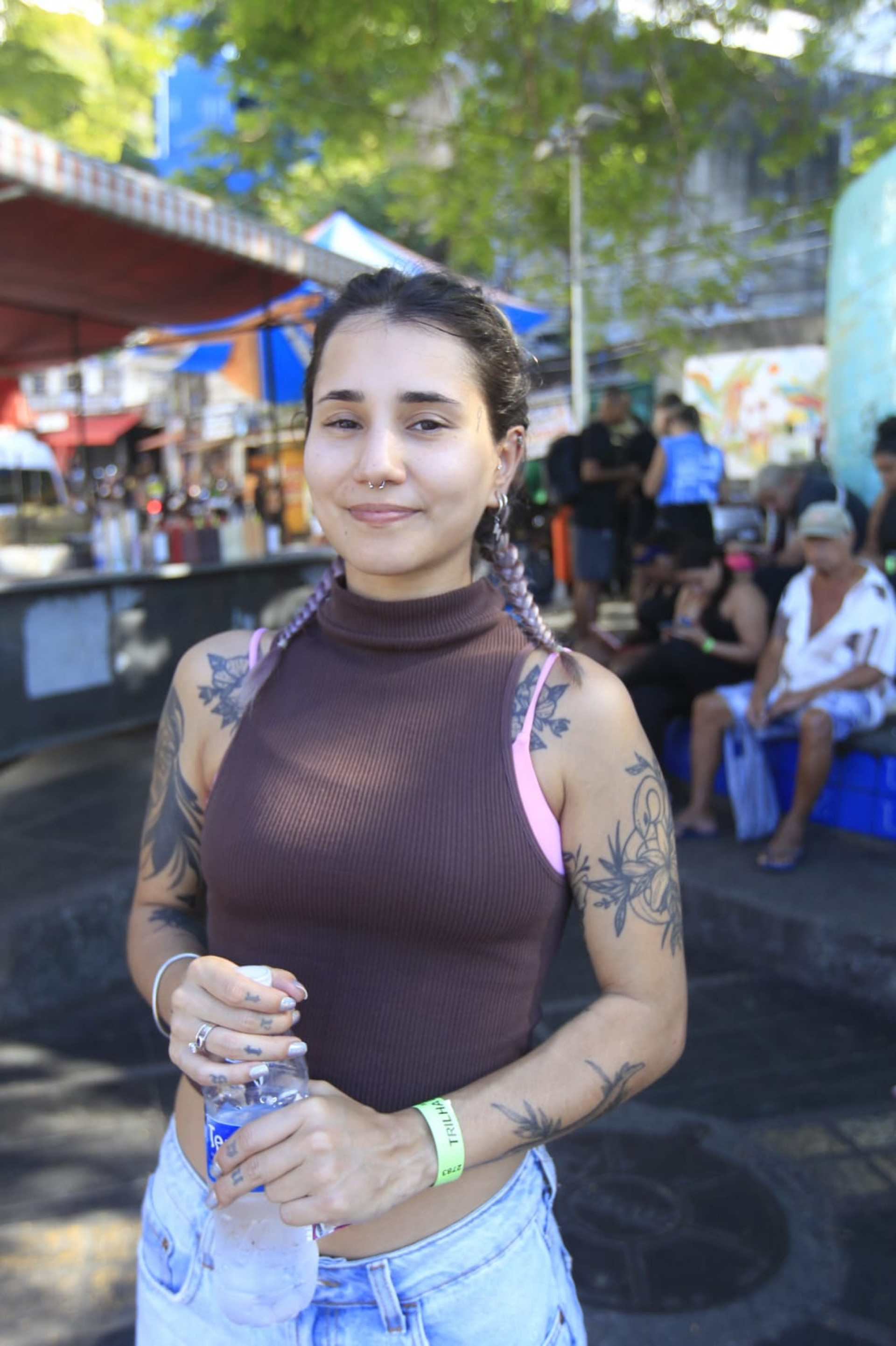 Débora Moraes, uma das turistas que ficou presa no Morro dos Irmãos - Reginaldo Pimenta/Agência O DIA
