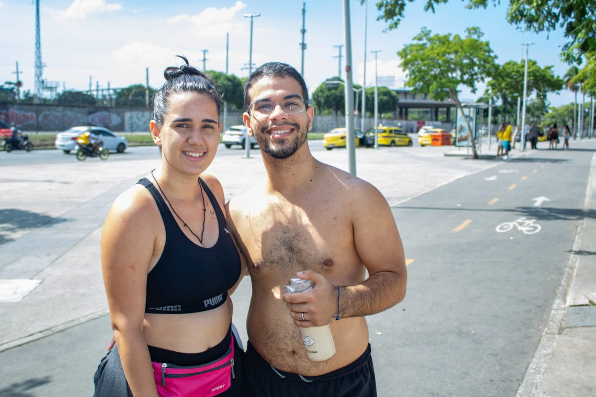 Samira Santos e Miguel Dietrich - Érica Martin/Agência O Dia