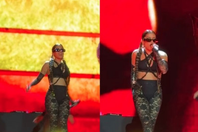 Vídeo: Anitta abre show de The Weeknd e canta 'Choka Choka'