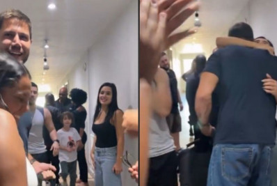 Chaiany provoca Jonas Sulzbach em reencontro com Jordana: 'Beija!'