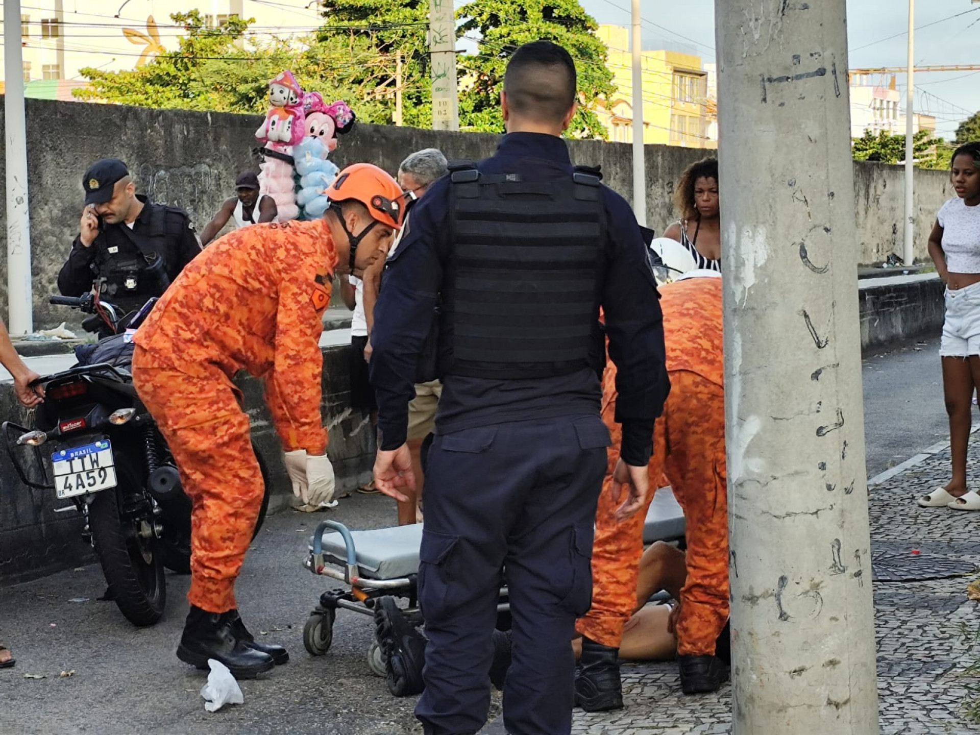 Tentativa de assalto aconteceu na Rua Antônio Rêgo, em Olaria - Érica Martin / Agência O Dia