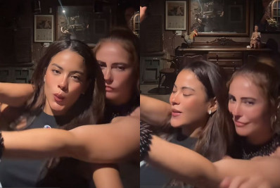 Paolla Oliveira e Bella Campos dançam funk coladinhas e fãs reagem: 'Brincadeiras gostosas'