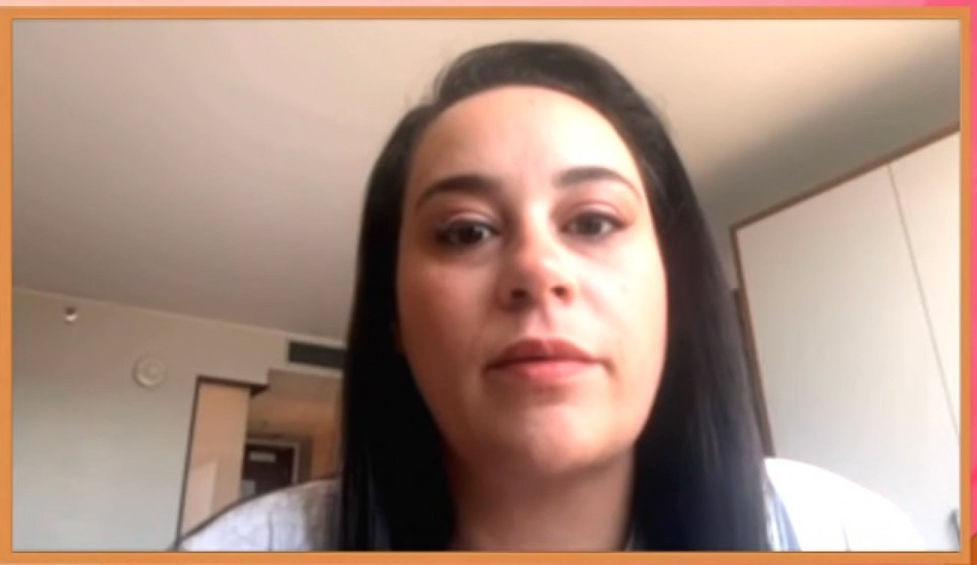 Cida, irmã de Ana Paula, durante o 'Encontro' - Reprodução de vídeo