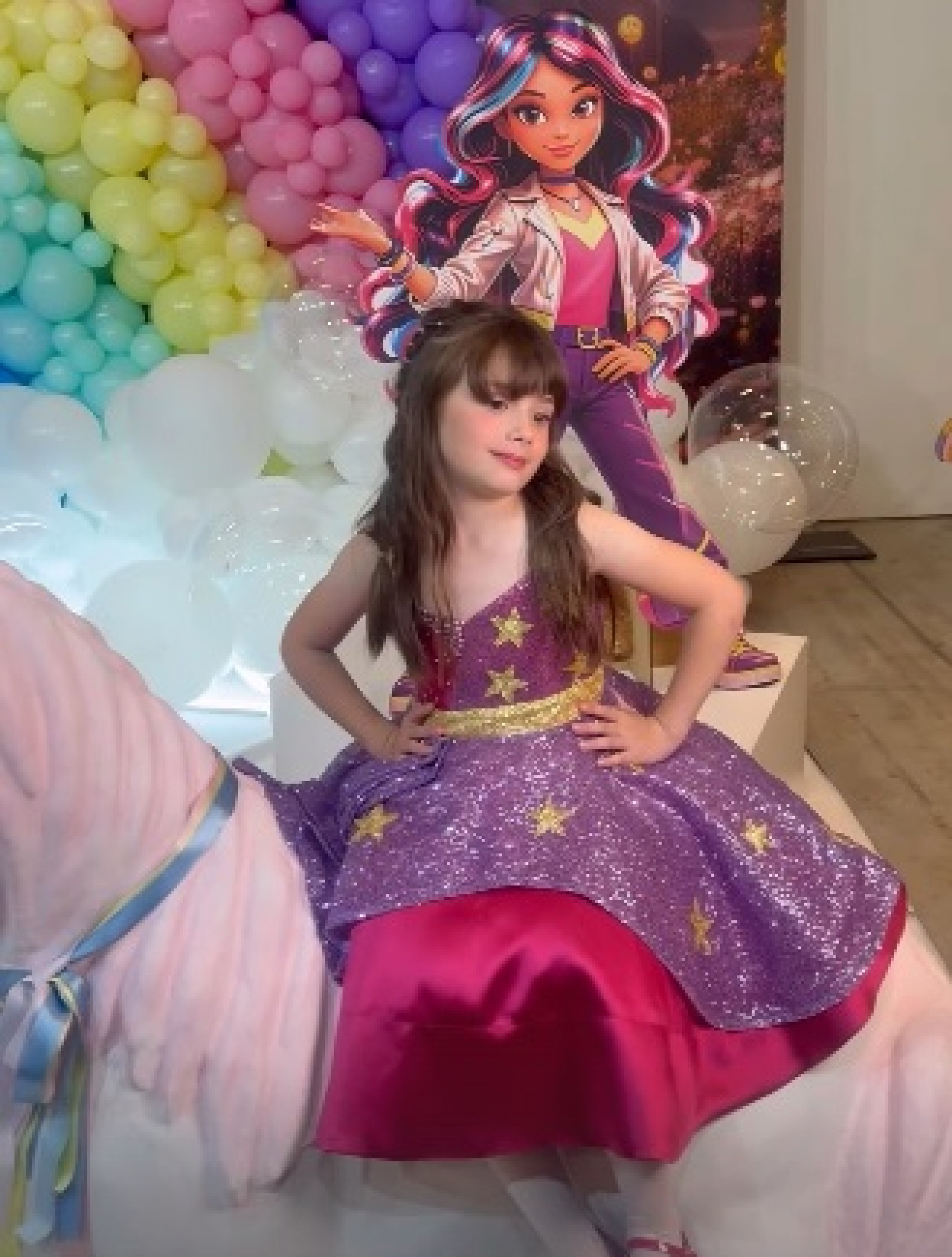 Liz, filha de Thaeme, completou 7 anos  - Reprodução/Instagram 