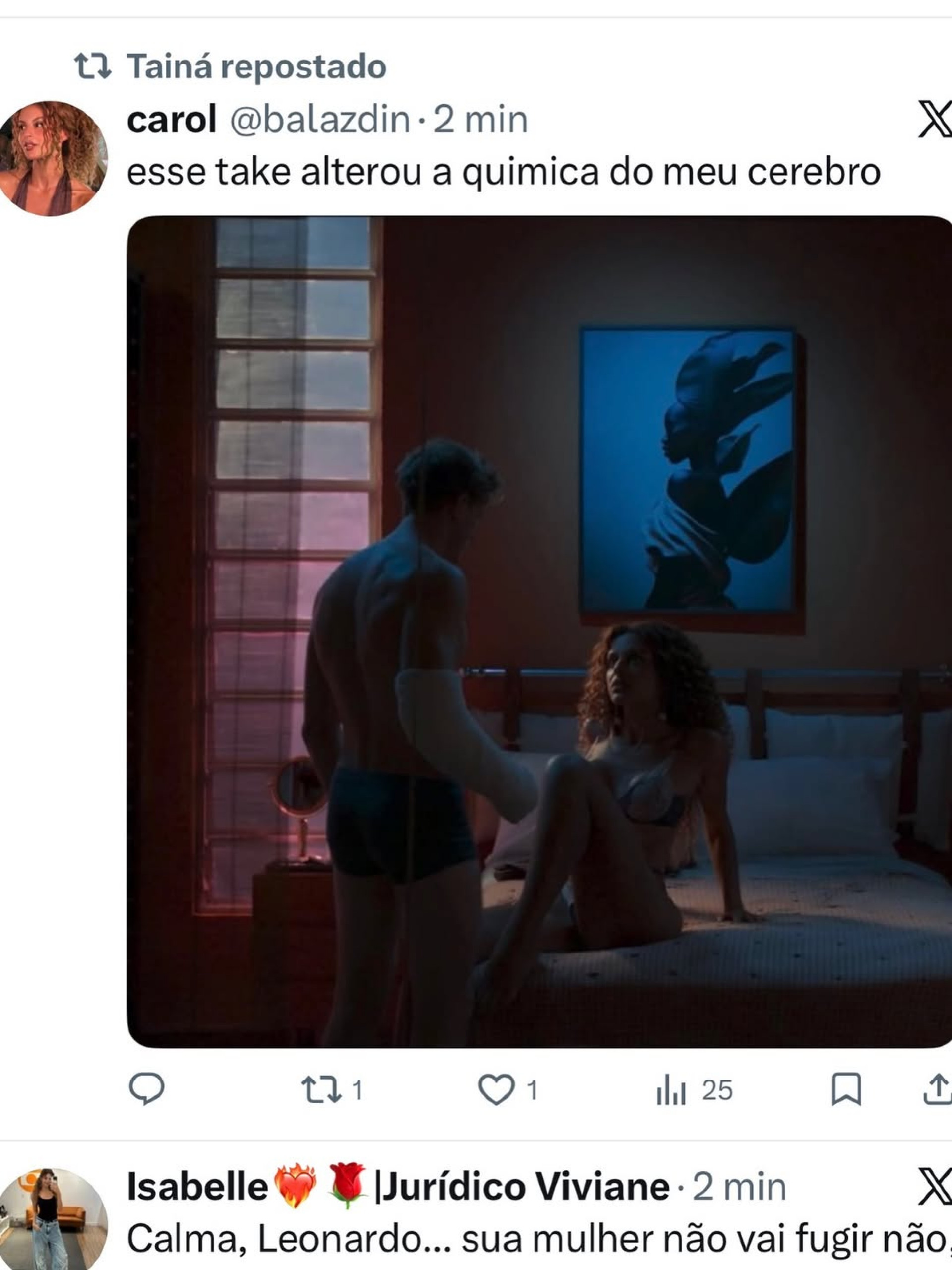 Gabriela Loran mostrou bastidores de 'Três Graças'  - Reprodução / Instagram