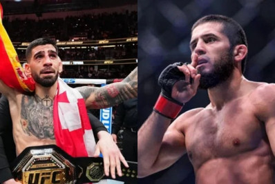 Topuria promete 'chocar o mundo' em caso de duelo contra Makhachev: 'Vou finalizá-lo'