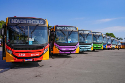 Rio ganha 102 novos ônibus com ar-condicionado que vão operar em diversas linhas