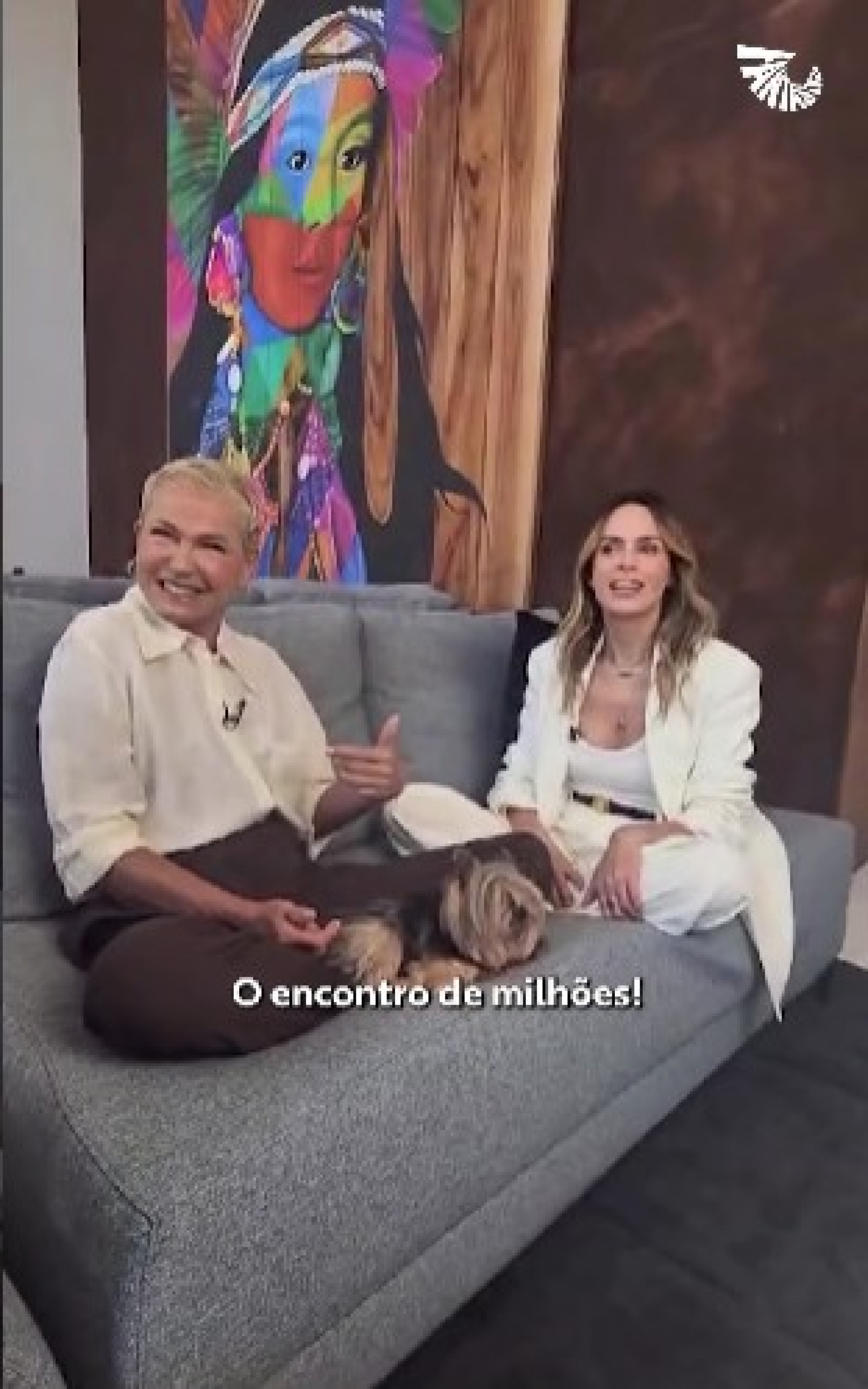 Ana Paula e Xuxa participam do 'Fantástico', da TV Globo - Reprodução de vídeo / Instagram