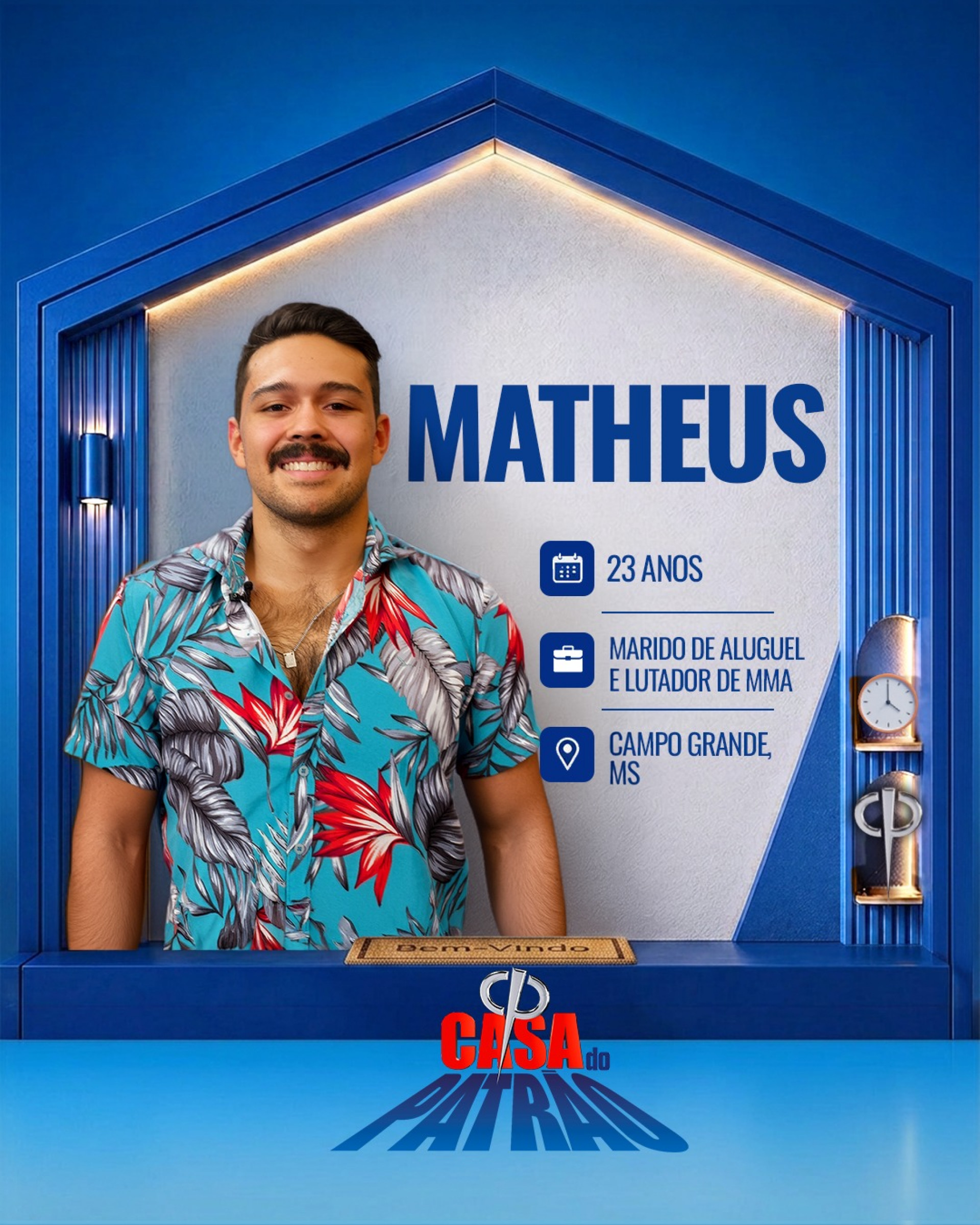 Matheus, participante da 'Casa do Patrão' - Divulgação / Record