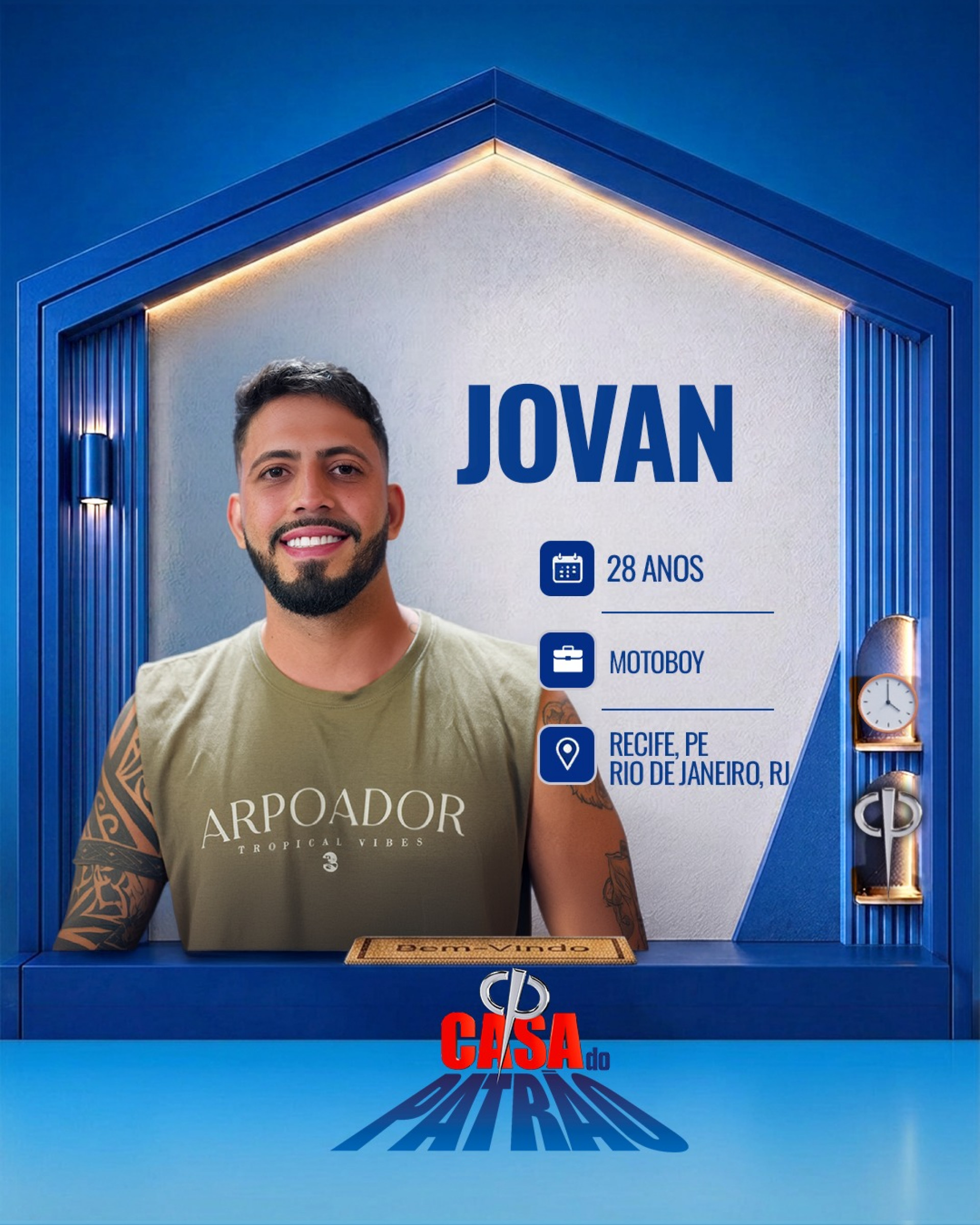 Jovan, participante do reality 'Casa do Patrão', da Record - Divulgação / Record