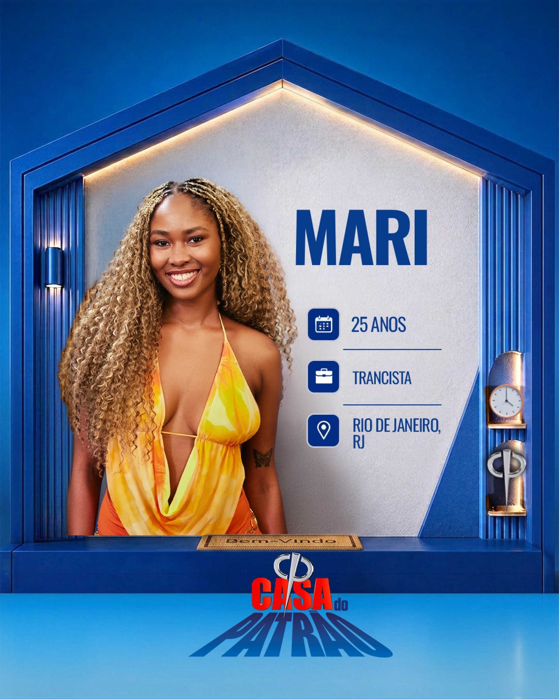 Mari, participante da 'Casa do Patrão' - Divulgação / Record
