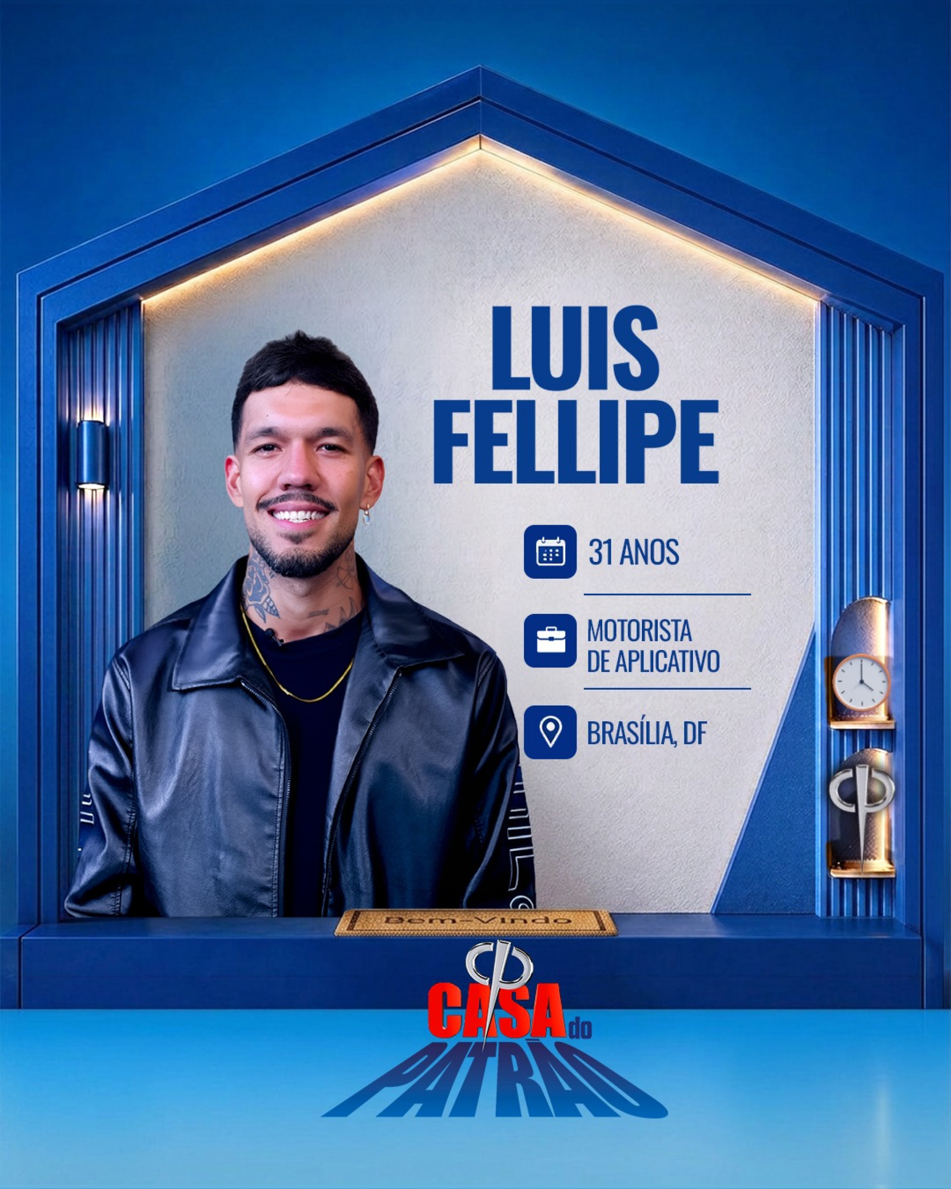 Luis Fellipe, participante da 'Casa do Patrão' - Divulgação / Record