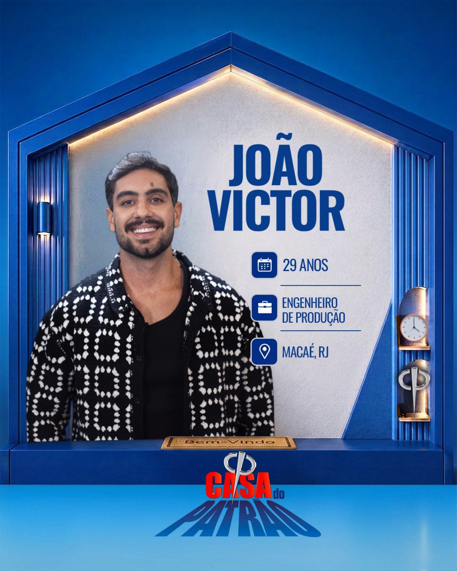 João Victor, participante da 'Casa do Patrão' - Divulgação / Record