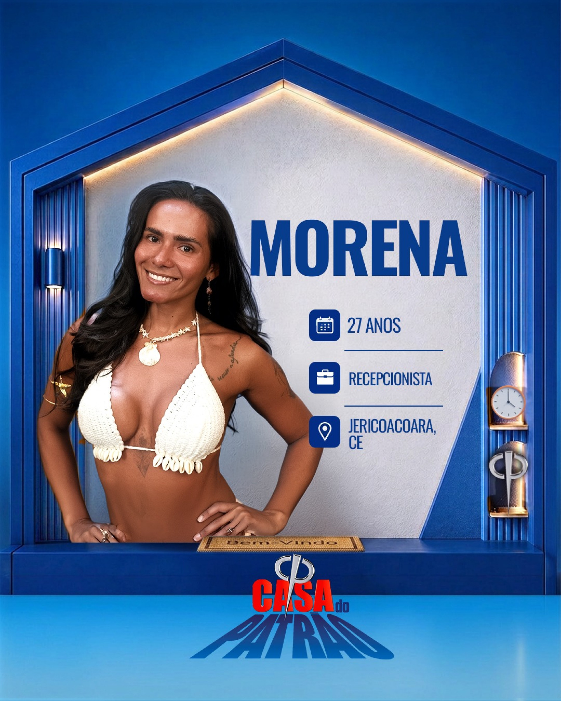 Morena, participante da 'Casa do Patrão' - Divulgação / Record