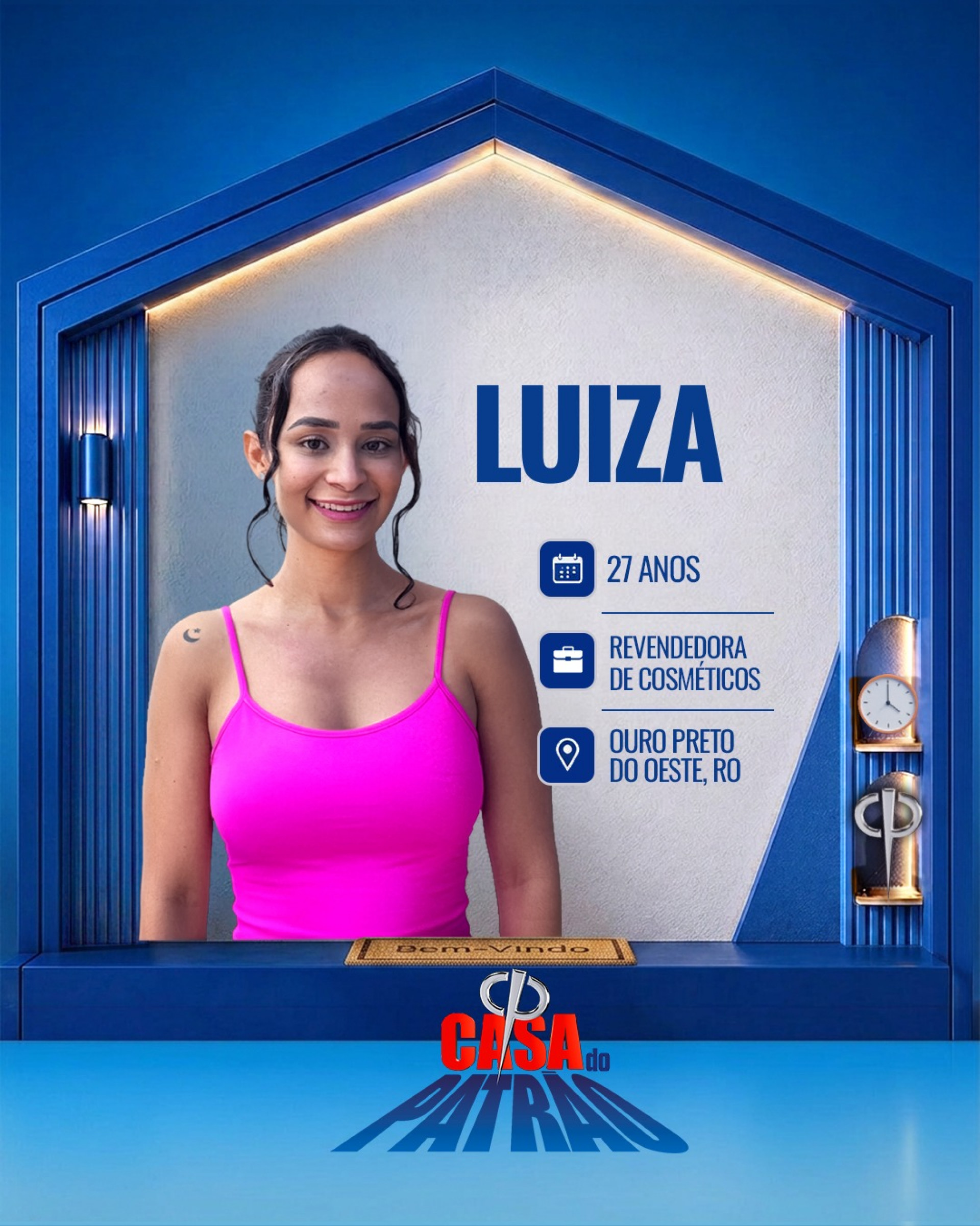 Luiza, participante da 'Casa do Patrão' - Divulgação / Record