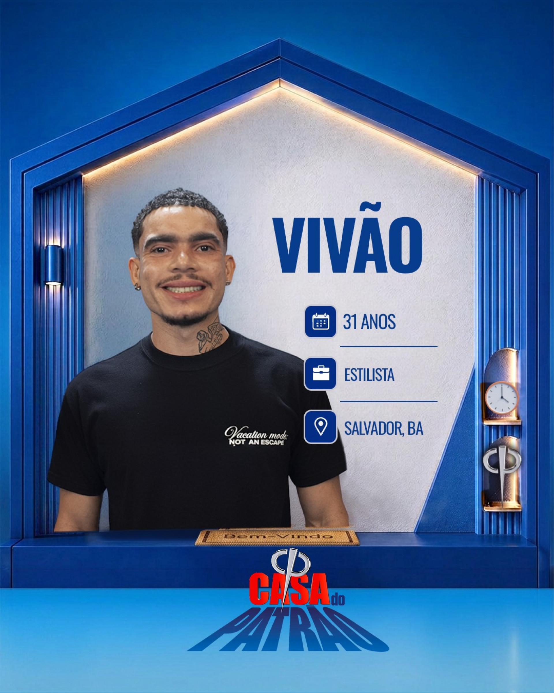 Vivão, participante da 'Casa do Patrão' - Divulgação / Record
