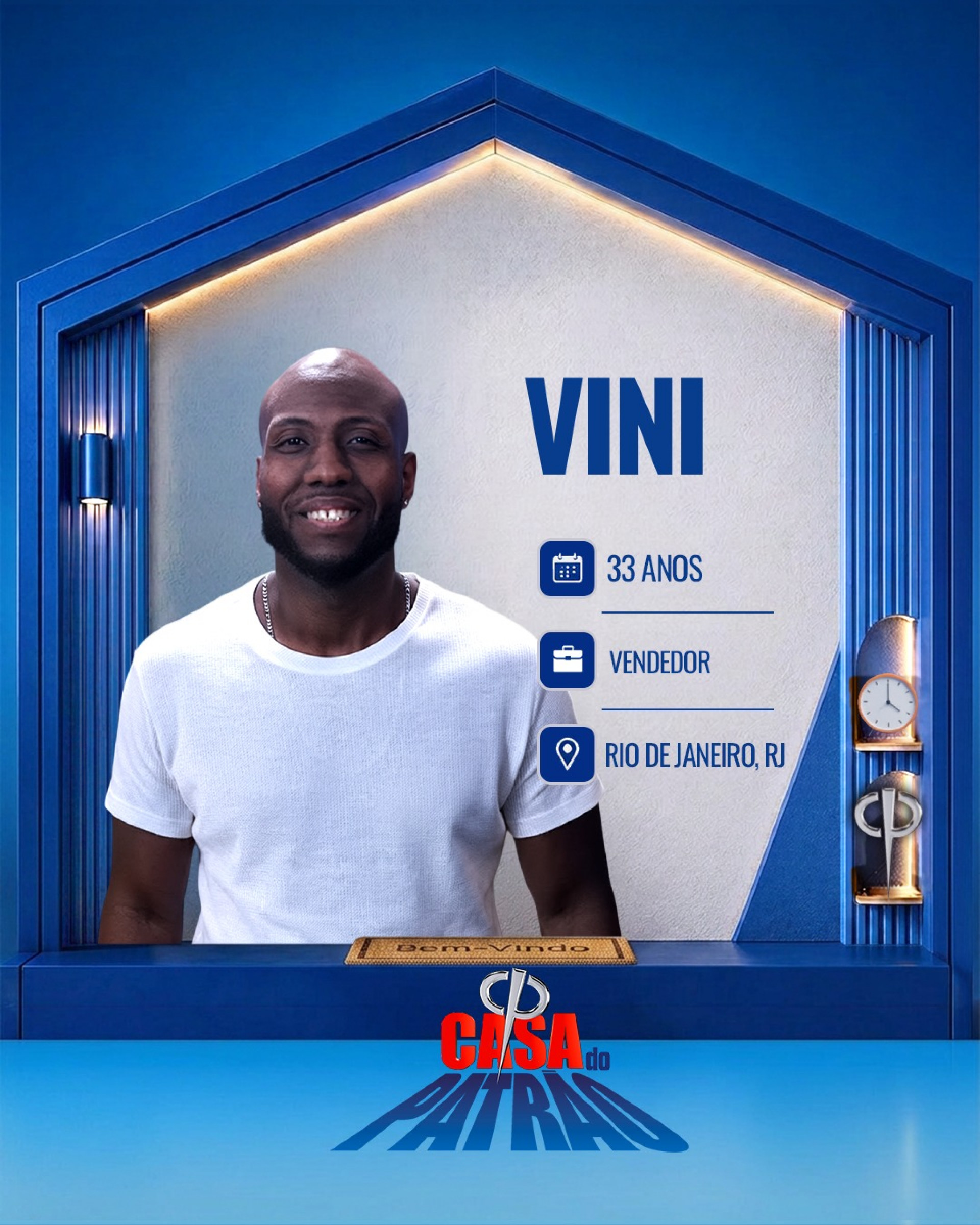 Vini, participante da 'Casa do Patrão' - Divulgação / Record