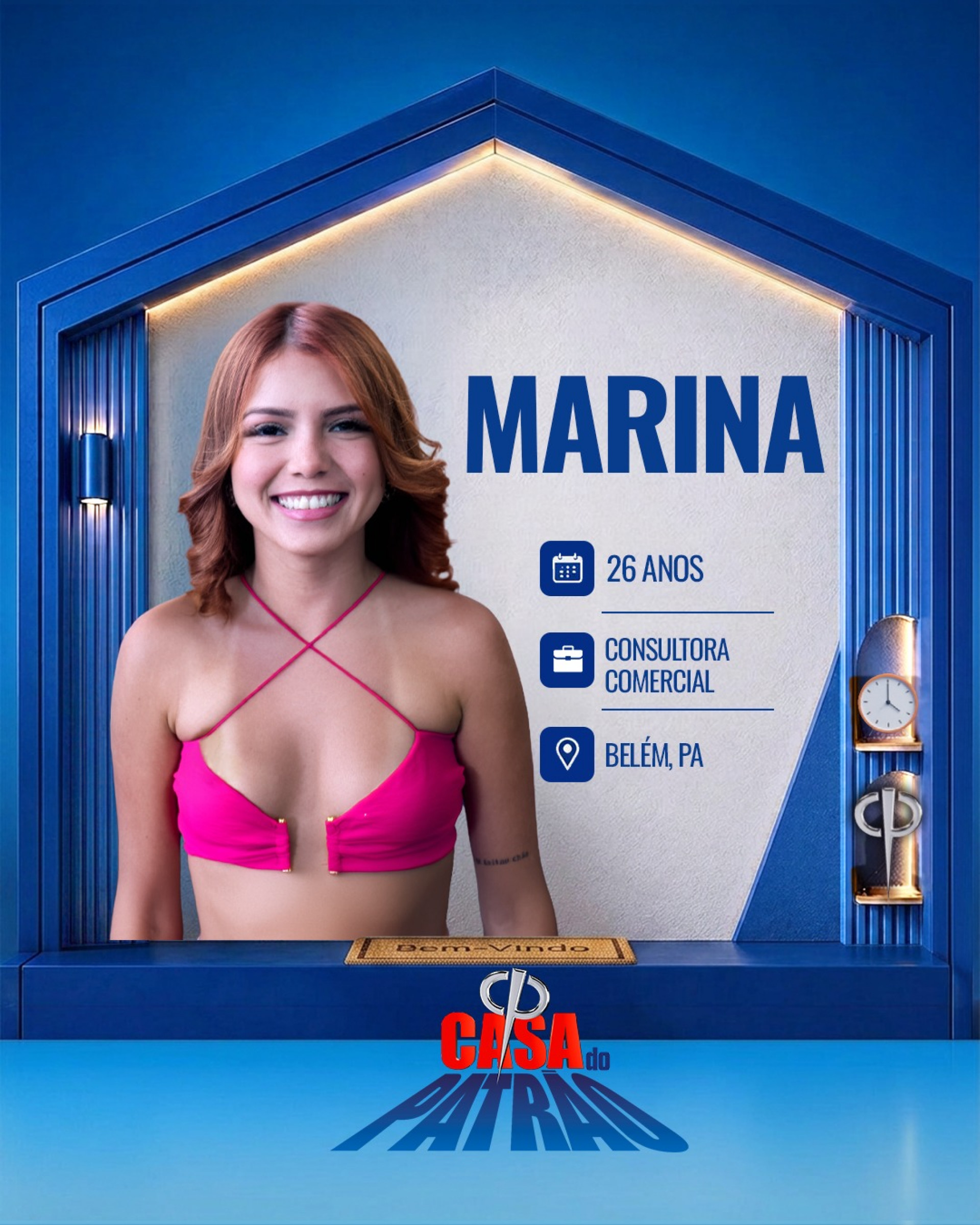 Marina, participante da 'Casa do Patrão' - Divulgação / Record