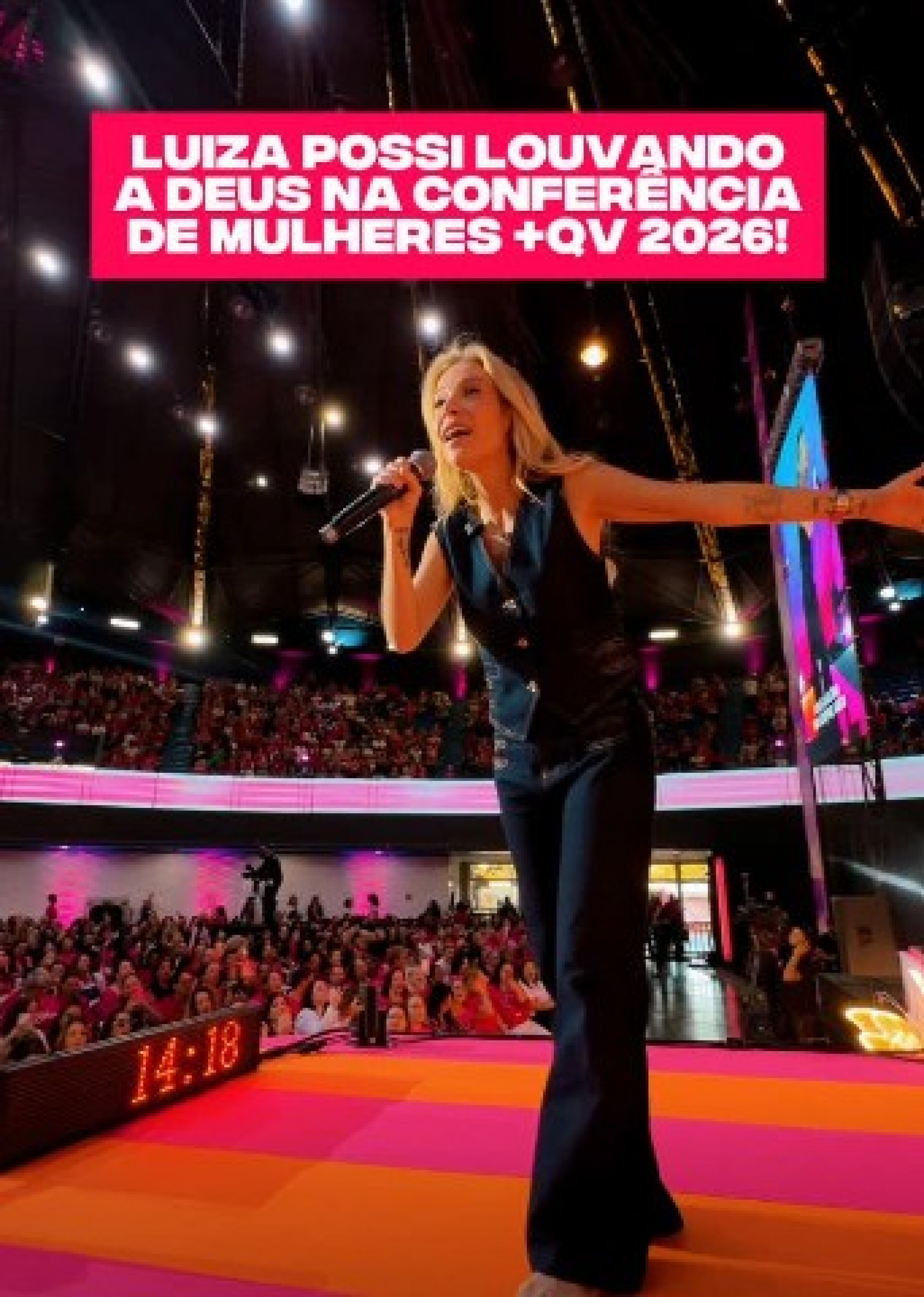Luiza Possi canta louvor em evento dedicado a mulheres - Reprodução / Instagram
