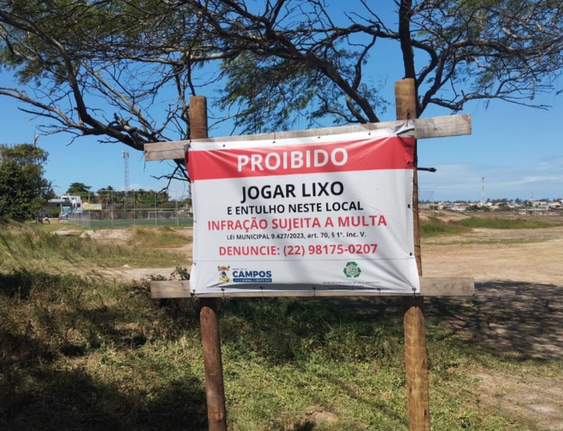 Meio Ambiente de Campos se une ao Heliporto Farol em proteção de área