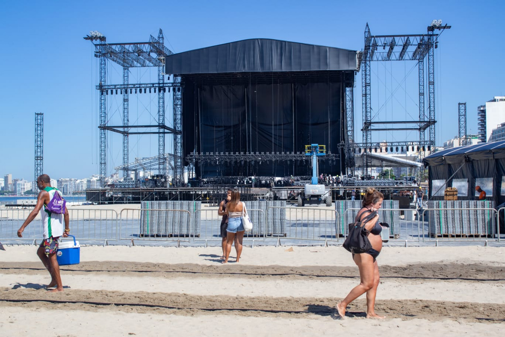 Palco do show do show de Shakira será maior que os de Madonna e Lady Gaga - Érica Martin / Agência O Dia