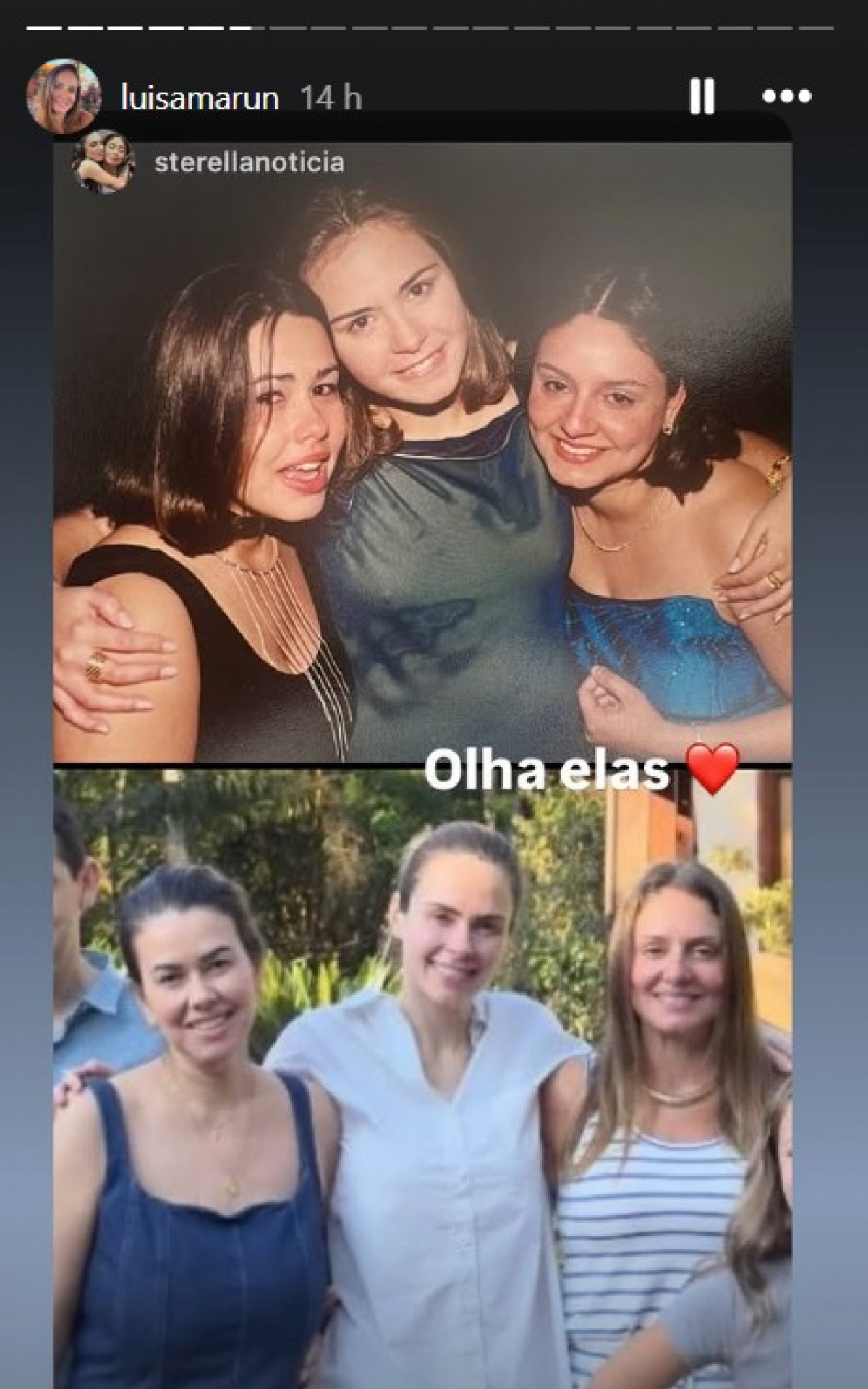 Ana Paula Renault, Luísa Marun e amiga - Reprodução / Instagram
