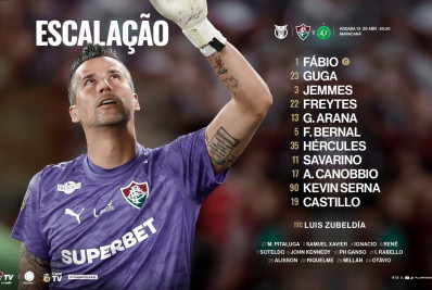 Com Savarino de volta, Zubeldía confirma escalação do Fluminense contra a Chape