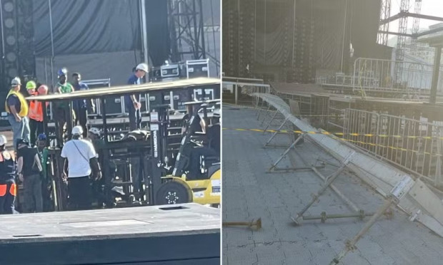 Operário morre durante montagem de palco do show da Shakira em Copacabana