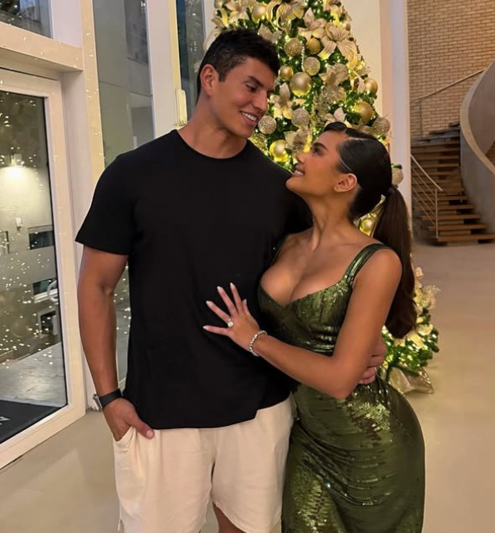 Franciny Ehlke e Tony Maleh passam natal juntos - Reprodução / Instagram