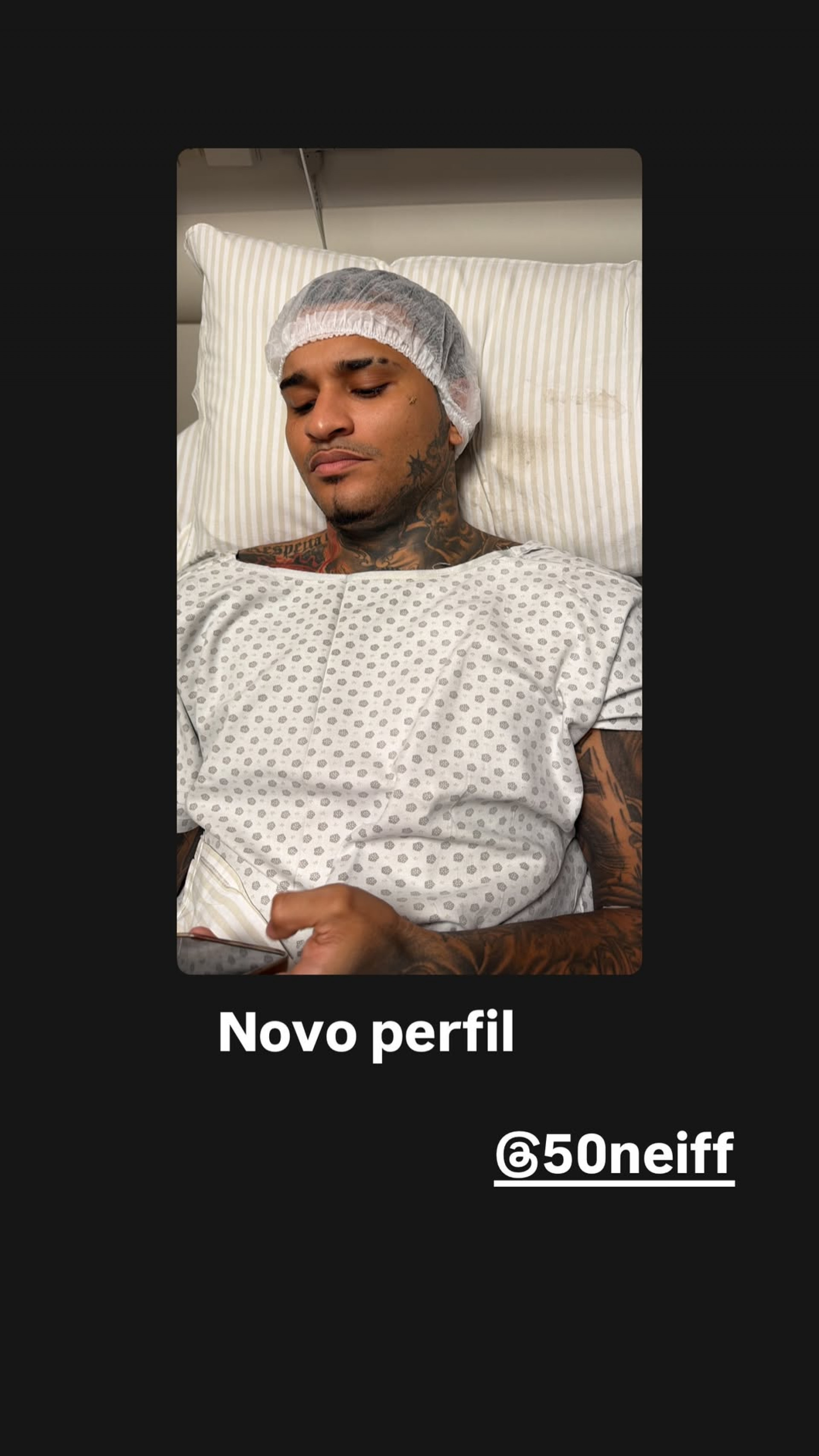 Irmã de Anderson Neiff compartilha primeira imagem após a cirurgia - Reprodução/Instagram