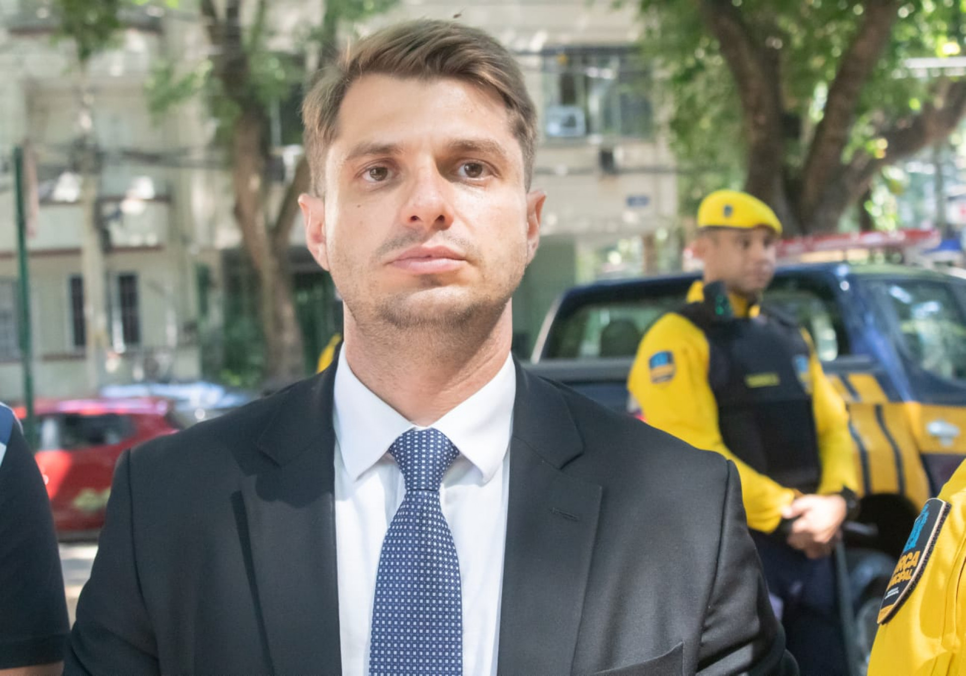 Secretário Brenno Carnevale acompanhou o início da atuação da Força Municipal - Érica Martin / Agência O Dia