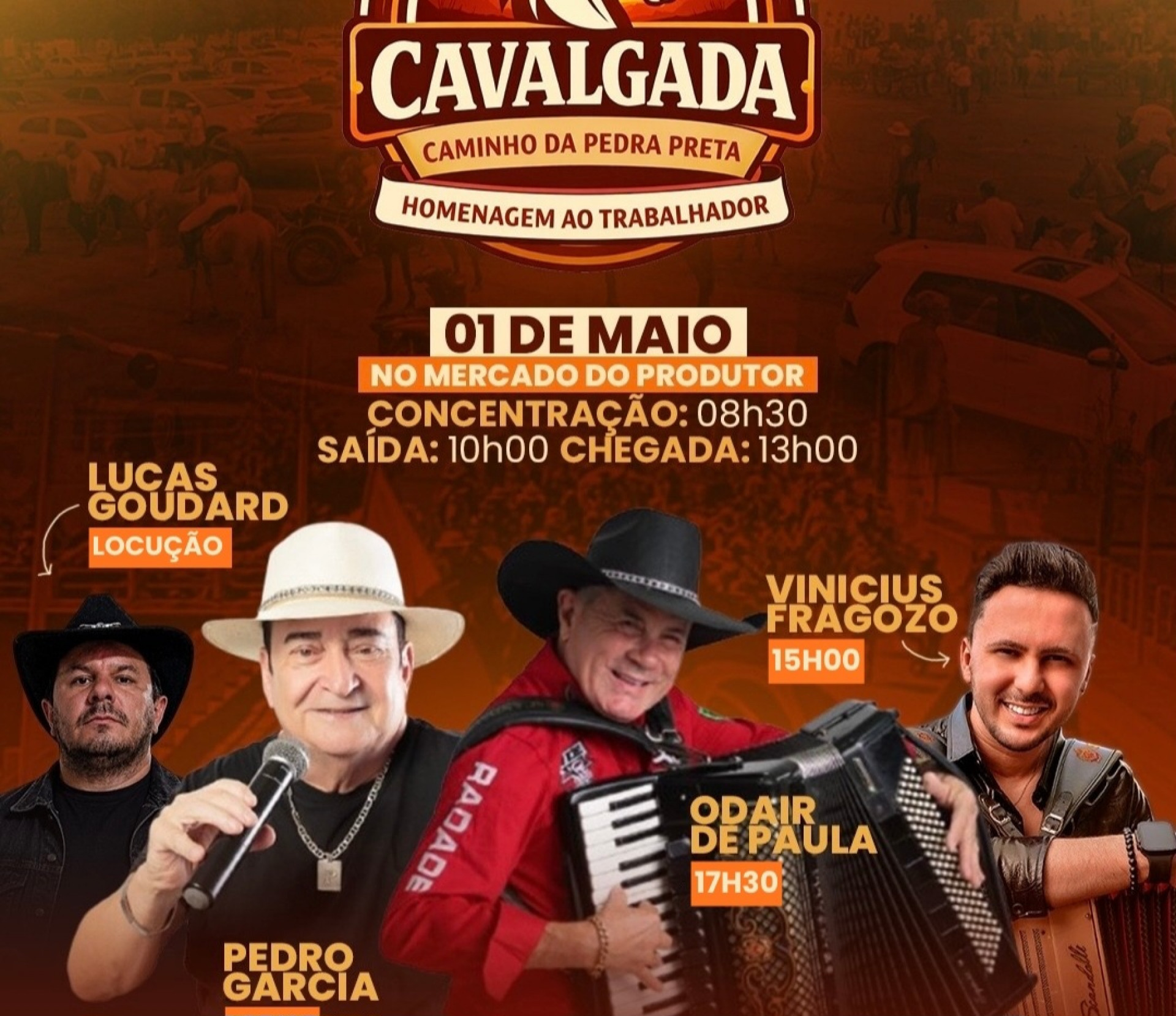 Trabalhadores terão o dia celebrado com cavalgada e shows em Itaperuna